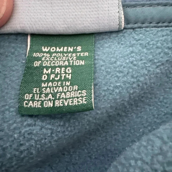 L.L.bean‎ Women's Green Fleece Vest Outdoors Hiking Walking Size M - Picture 8 of 8